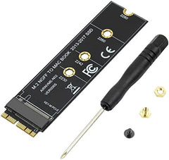 Tobo M.2 NVME SSD Convert Adapter Card Compatible with MacBook Air Pro Retina (Year 2013-2017), NVME/AHCI SSD Upgraded Kit for A1465 A1466 A1398 A1502(Not Fit Early 2013 MacBook Pro) TD-406HS