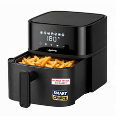 Lifelong Smartchoice 4.2L Digital Air Fryer |7 Preset Menus| Removable Handle, Food-Grade Toxic-Free Basket| 360° Rapid Air Tech |Use Little to No Oil, Frying, Grilling, Baking, Roasting | 1200W