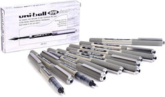 uni-ball Eye UB157 0.7 mm Roller Ball Pens, Black Ink, Pack of 3