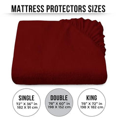 MollisHomes Mattress Protector Single Size, 72x36 Inches, Grey