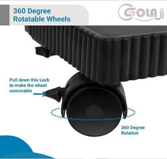 GOLAJI Adjustable Refrigerator Stand, Washing Machine Stand, 140 kg Fridge Stand