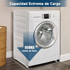 DTWOC Washing Machine Refrigerator Mobile Base, Washing Machine Stand Multi Functional Movable Adjustable Base, Appliances Roller Pairs Heavy Duty, for Dryer and Refrigerator