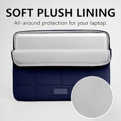 Linpr Puffy Laptop Sleeve 15-16 Inch, Laptop Carrying Case, Matte Blue