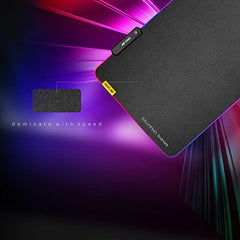 Ant Esports MP400 RGB - Gaming Mouse Pad-XL- Large Extended LED Mousepad, Anti-Slip Rubber Base with Waterproof Coating for Gamer/Office – Black.