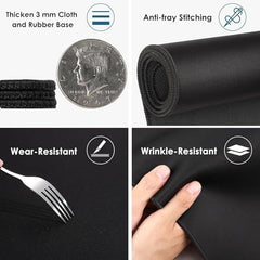 Sounce Mouse Pad Mercerized Surface Anti-fray Edges and Anti-Slip Rubber Base Gaming Mouse Pad a Laptop Desk Mat with Smooth Mouse Control Dimensions 900L x 400B x 2H mm (Black)