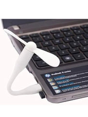 DR-778 Portable Mini USB Dragon Fan with 2 Leaf & 1 Pc Poratble LED Mini Light Connect with Laptop, Smartphone, Powerbank, USB Adapter/Hub (Multicolour)