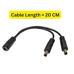 Erh India 12v DC Female to Male V Splitter connector wire 12 Volt for Power Supply, LED Strip Light, CCTV etc.