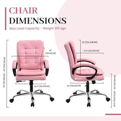 GOYALSON Mesh Back Revolving Chair for Office Home Swivel Desk Chair with Comfortable Seating & Wheels (1, Brown, Standard)