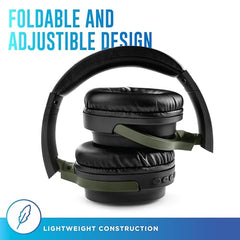 URBN Thump 550 Bluetooth 5.4 Wireless On Ear Headphone | HD Sound | Deep Bass | in-Built Mic | Type-C Charging | Foldable | Aux | Micro SD Card | 1 Year Replacement Warranty (Camo)
