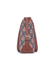 ZOUK Office Bag | Stylish Bags for Office Use | Laptop Bag 15.6 inch | Stylish Tote for Office Use | Purse for Women | Vegan Leather Handbag | Daily & Travel Use | Multicolor Mandala Print