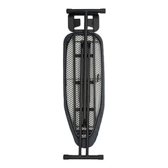 JVD Prestige II Foldable Adjustable Ironing Board | Heat-Rated Bungee Cover & Fibre Padding | Durable Steel Mesh Top | Black