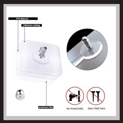 ANCHARA Wall Hooks, Nail Hook for Hanging Coat, Hat,Towel Robe Hook Rack Wall Mount- Bathroom and Bedroom Hooks for Wall Without Drilling (Pack of 20pc)