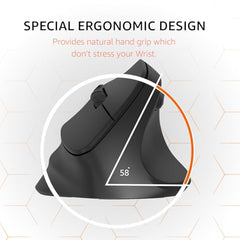 amazon basics Pro Series 650 mAh Wireless Rechargeable Ergonomic Mouse for PC, Mac, Laptop | 3 Adjustable DPI Settings Up to 1600 | Shortcut Buttons | Tri-Mode connectivity (Black)
