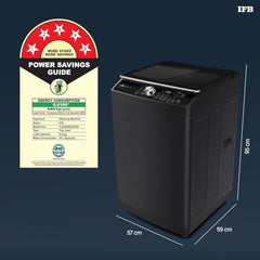 IFB 9 Kg 5 Star with DeepClean® Technology, AI Powered, Fully Automatic Top Load Washing Machine (TL900NB2S, PowerSteam®, Inbuilt Heater, Aqua Energie, Noir Black)