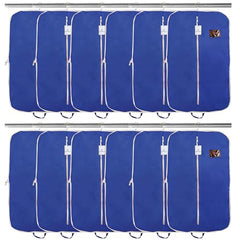 Kuber Industries Pack of 9 Coat Cover | Suit Covers with Zip for Men | Foldable Blazer Bags | Dustproof Storage Bag for Clothes | Grey