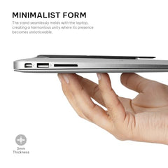SKYVIK Elev8 Adhesive Adjustable Laptop Stand Ergonomic 2 Angles with Anti Slip Grip Sleek Arc Design