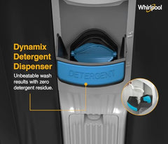 Whirlpool 10 Kg Semi-Automatic Top Loading Washing Machine (MAGIC CLEAN 10 DMIX GREY DAZZLE (10YR), Dynamix Detergent Dispenser)