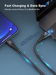CableCreation Lightning to USB Data Sync Cable [MFi Certified] 0.5 FT