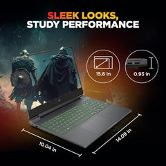 HP Smartchoice Victus, 14th Gen Intel Core i5-14450HX, 6GB RTX 3050, 24GB DDR5(Upgradeable) 512GB SSD, 144Hz, 300 nits, 15.6''/39.6cm, Win11, Office 24, Mica Silver, 2.3kg, fa2303/15tx, Gaming Laptop