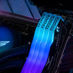 TeamGroup T-Force Delta RGB 2x32GB 6000MHz (6000MT/s) CL38 Black 64GB DDR5 RAM Kit, Desktop Gaming Memory, Metal Heatsink, ARGB Sync, ECC, XMP 3.0/EXPO, For Intel/AMD CPU, High Performance Low Latency