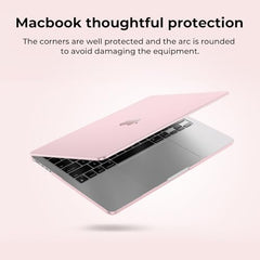 EooCoo Case for MacBook Air 15 inch M5 M4 M3 M2 2026-2023, Sparkly Clear