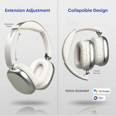 Walta Elite Zen On-Ear Wireless Headphones | BT 5.4, Foldable, Breathable Earmuffs, Voice Assistant, BT/AUX/TF, Adjustable Headband, Button Controls, Handsfree Calling