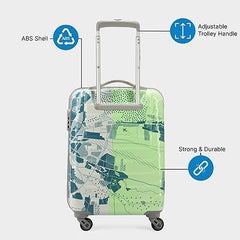 Skybags Trooper Set of 3 (S+M+L) Printed Hard Case Trolley Bags, Green