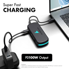 Type C 14 in 1 Wozoyo Docking Station, PD 100W, 2X4K@60Hz HDMI,4K DisplayPort, 2XType-C 10Gbps, USB 10Gbps, Gigabit Ethernet, AUX Port,Universally Compatible Thunderbolt 4,macOS,Windows,Android & iOS