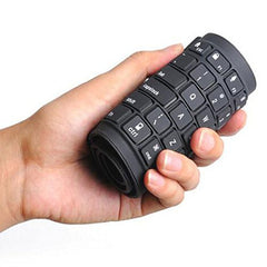 Crownish Portable Flexible Silicone Fordable Waterproof Wired USB Laptop and Tablet Keyboard