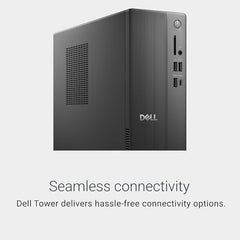 Dell Tower Desktop ECT1250 - Intel Core Ultra 7-265 Processor, Intel UHD Graphics, 16GB DDR5 5600MT/s Memory, 1TB M.2 SSD, 3.0 SD Card Reader, Wired Keyboard and Mouse, Basic Onsite Service