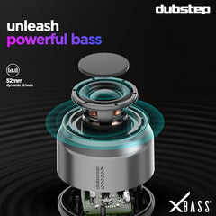 Dubstep Pop 600 Wireless Speaker, 15 Hrs Playtime, 52mm Driver, TWS Pairing, 6W Output Bluetooth Speakers (Grey)