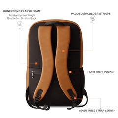 PAZZO Milestone Laptop bag for men | Office bag for men| Laptop Backpack for Men and Women with Anti-Theft Design, USB Port and 1 Year Warranty | Fits up to 15.6 inch Laptop, Macbook ~ Blue