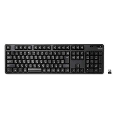 ELECOM Japanese Layout USB 2.4GHz Wireless Keyboard & Mouse Combo for Computer and Laptop, 109 Keys, Full-Size with Numeric Keypad, Quiet, Foldable Stand Windows Mac (TK-FDM106MBK)