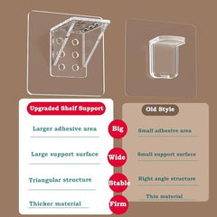 AARKRI SALES Adhesive Hooks For Wall Heavy Duty Wall Hook Waterproof Stick On Adhesive Stronger Plastic Wall Hooks Wall Hangings (10), Transparent
