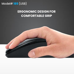 ProDot MU-Comfy USB Gaming Mouse for Laptop | Ergonomic Mouse with 1000 DPI | 5 Million Click Lifespan | Lightweight, Durable ABS Plastic | 1.35m Cable | Compatible with Windows, Mac, Linux