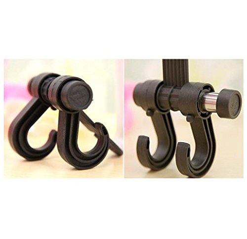 SYGA Auto Car Vehicle Seat Headrest Bag Hanger Hook Holder,Universal Car Seat Back Hanger Organizer Hook