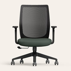 Interio by Godrej Curv Premium Mesh Wide Back Ergonomic Chair | Work from Home/Study Chair | 1-Year Warranty | Height Adjustable Chair | Heavy Duty PP Base | DIY Installation, Black
