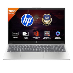 HP 15 Smartchoice, AMD Ryzen 3 7320U (8GB LPDDR5, 512GB SSD) FHD, Anti-Glare, Micro-Edge, 15.6''/39.6cm, Win11, M365 Basic(1yr)* Office24, Silver, 1.59kg, fc0500AU, FHD Camera w/Privacy Shutter Laptop