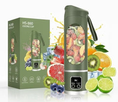 Portable Personal Blender Bottle – USB Rechargeable Smoothie Maker with Travel Lid, Powerful Mini Juicer for Fruits & Vegetables, BPA-Free, Easy Clean 1300 Mah Rechargeable Battery P1
