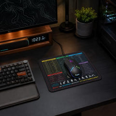 Laptell Gaming Mouse Pad with Smooth Fabric Surface & Non-Slip Rubber Base | Waterproof Washable Mat for Laptop, Desktop & Gaming Mouse | High-Speed Tracking, Portable Design – Retro 90s