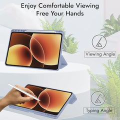 Robustrion Cover for Xiaomi Mi Pad 8/8 Pro/Xiaomi Pad 7/7 Pro 11.2 inch Cover Case with [Pencil Holder], Trifold Flip Case Cover for Xiaomi Pad 7/8 Cover [Auto Sleep Wake] - Black