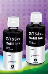 Compatible Inkjet Refill Ink for HP Ink Tank GT51 GT52 Series Replacement Ink for HP 310,315,319,410,415,419,450,510,550,610,GT5810 GT5820,GT5811 Printer (Color Set (BK-70ml 2pc /CMY-70ml))