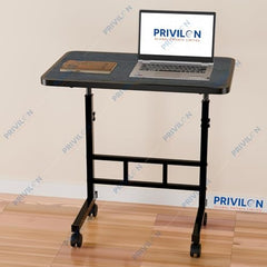 Multi-Purpose Laptop Table, Study Table| Heavy Duty Bed Table| Adjustable for Height, Portable for Office, Work Form Home | DIY Table, Easy to Asembl(Black Ajustable)