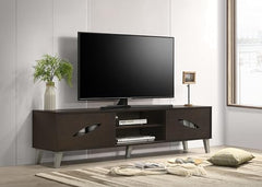 DeckUp Soneva Engineered Wood TV Unit (Wotan Oak & White, Matte Finish)