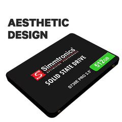 Simmtronics 512GB Sata 2.5 Inch Solid State Drive for Desktop and Laptop with Three Years Warranty