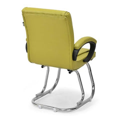 RATISON Special Director Principal Manager Office Visitor with arm Rest with Double Pipe Frame and Cushioned seat Back (2, Black, Double Pipe Frame)