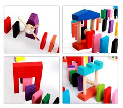 SYGA 120 Pieces 12 Colors Wooden Standard Competition Domino Children Early Educational Toys
