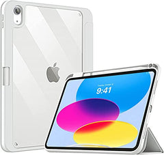 ProElite Case Cover for Apple iPad (A16) 11th/10th Generation (2025/2022), Transparent case Cover with Pencil Holder for iPad 11th/10th Gen 2025/2022, Grey