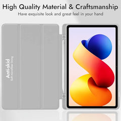Robustrion Cover for Redmi Pad 2 Pro 12.1 inch Cover Case with Pencil Holder, Trifold Cover Case for Redmi Pad 2 Pro 5G Tablet Cover [Auto Sleep Wake Support] - Black
