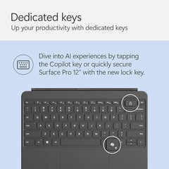 Microsoft Surface Pro 12" Keyboard with Pen Bundle Slate - EP2-33040